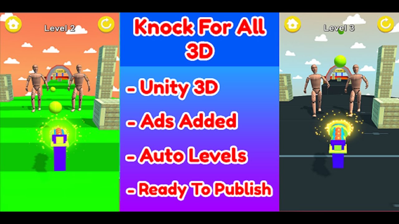 Knock'em All Top Trending Unity Game Source Code