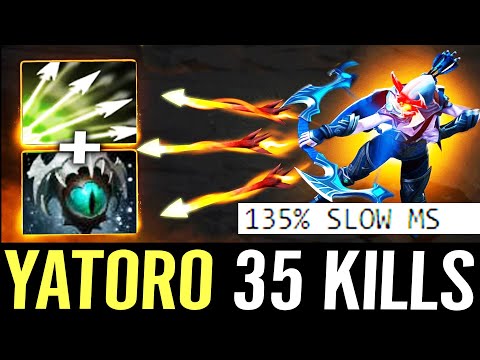 🔥 YATORO Drow Ranger 35KILL Carry — 135% SLOW Eye Of Skadi + Frost Arrows Can't Escape Dota 2 Pro