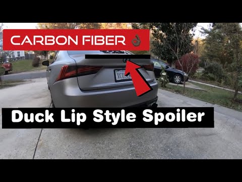 Lexus Carbon Fiber Rear Spoiler Install | Before and After