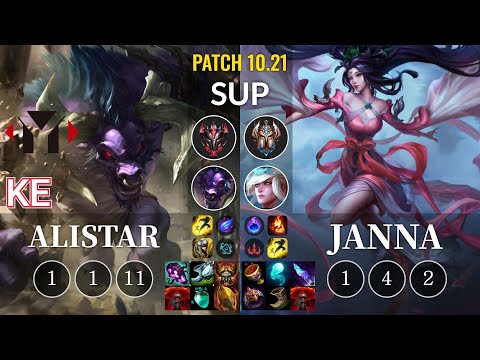 YM Ke Alistar vs Janna Sup - KR Patch 10.21