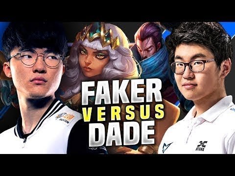 FAKER vs DADE *THE CLASSIC BATTLE* - SKT T1 Faker Plays Qiyana vs Dade Yasuo! | Season 2020 KR SoloQ