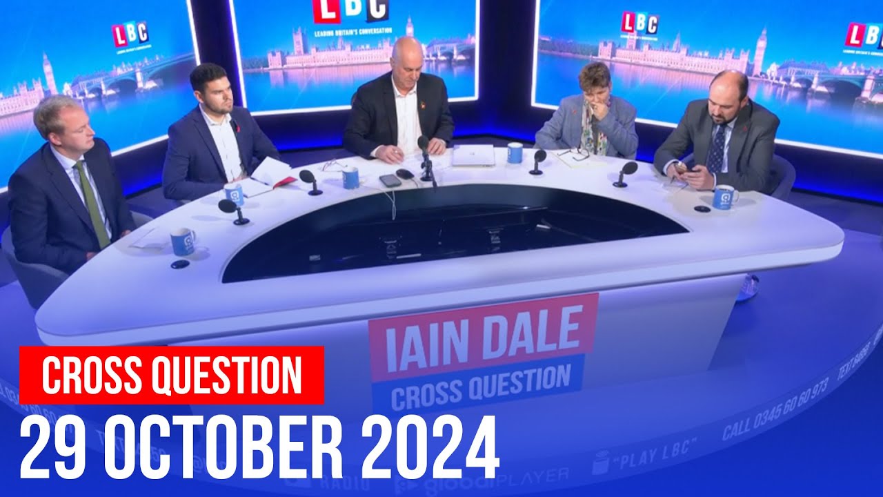 Cross Question with Iain Dale 29/10 | Watch again