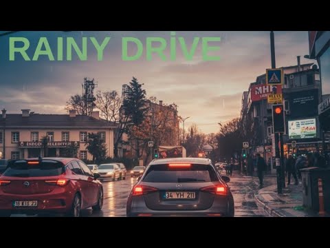 Rainy Drive in Turkey 🌧️ | Relaxing City Drive with Soft Music | Bursa
