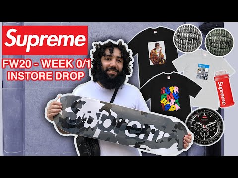 SUPREME FW20 WEEK 0/1 IN-STORE PICK UPS! (PHAROAH SANDERS, CARDS, VERIFY TEE)