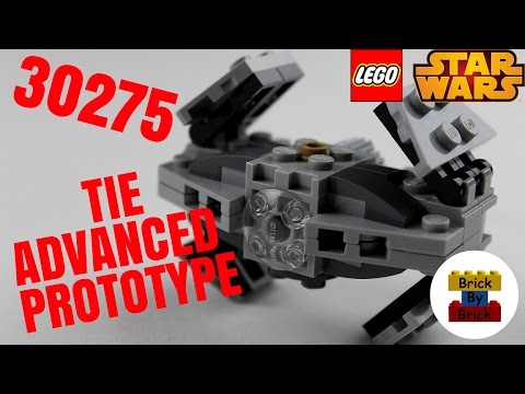 LEGO star wars TIE advanced prototype 30275 build and review