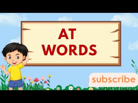 at words for kids | at words for preschool | phonics at words | at words sound | at words ||