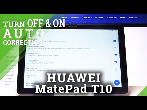 How to Turn On And Turn Off Auto Correction on HUAWEI MatePad T10 – Use Auto Correction