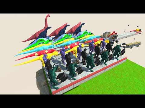 Only Fast Runners Will Pass clamp Trap - Animal Revolt Battle Simulator