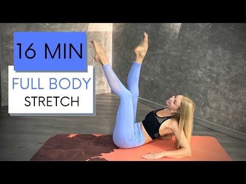 16 MIN FULL BODY STRETCH - daily routine for flexibility & relaxation