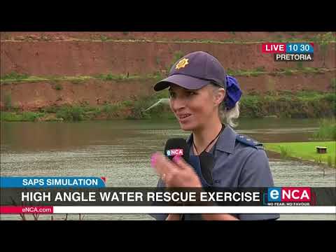 High angle water rescue exercise | SAPS simulation