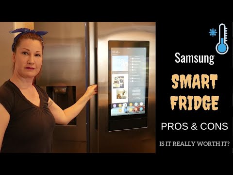 SAMSUNG FAMILY HUB SMART FRIDGE REVIEW - IS IT REALLY WORTH IT? // Pros & Cons
