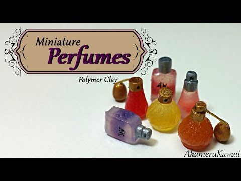 Miniature Perfumes - Polymer clay tutorial Video