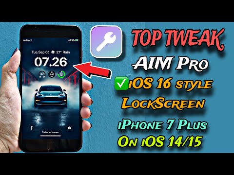 ✅TOP Tweaks AIM Pro (iOS 16 Style Lockscreen) for iPhone 7+,8+, X on iOS 14/15 (Palera1x Jailbreak)