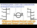 International Loadline Convention It S Contents Difference Between Timber Normal Loadline Marks