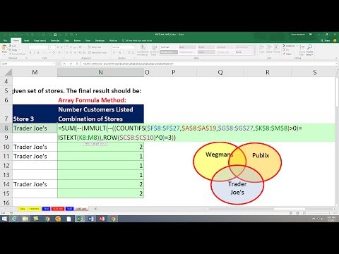 Excel Magic Trick 1444 Logical Formulas Count Extract Customer Names for 8 Sales Coupon Groups