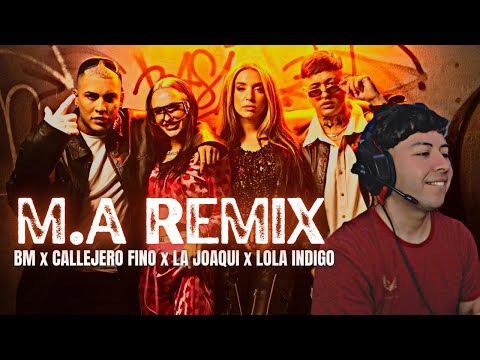 REACCION a BM, Callejero Fino, La Joaqui, Lola Índigo - M.A (Remix) (Video Oficial) - FakuLujan