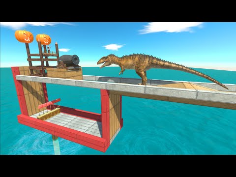 The war ball hits the units like bowling - Animal Revolt Battle Simulator