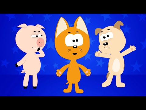 Move your body clap clap Freeze - Meow Meow Kitty action songs for children