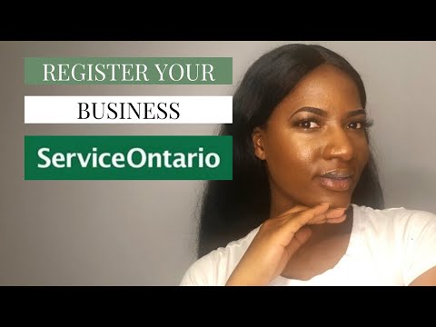 How to register a business name in Ontario 2020...