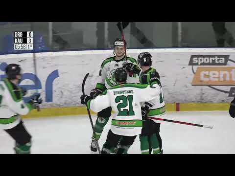 Optibet Hokeja līga. Dinamo Rīga - Kaunas City.  Spēles labākie momenti. (14.01.2023.)