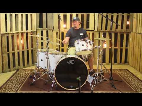 DW Performance Series Gloss White Drum Set - 24, 13, 16, 18