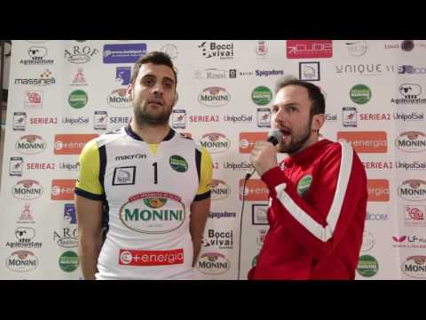 26 3 2017 intervista Michele Morelli Monini Marconi Volley vs Conad Reggio Emilia playoff gara 1