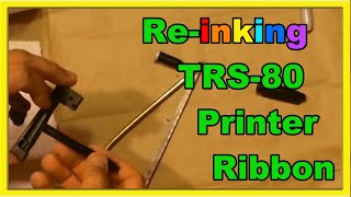 Re-Inking Cartridge for TRS-80 Pocket Computer Printer Interface