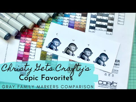 Four Ways to Color Gorillas | Gray Family Marker Comparison | Hello Bluebird Stamps