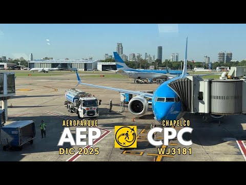 VUELO de Aeroparque a CHAPELCO en JetSMART WJ3181 ✈️ para AÑO NUEVO 🥂