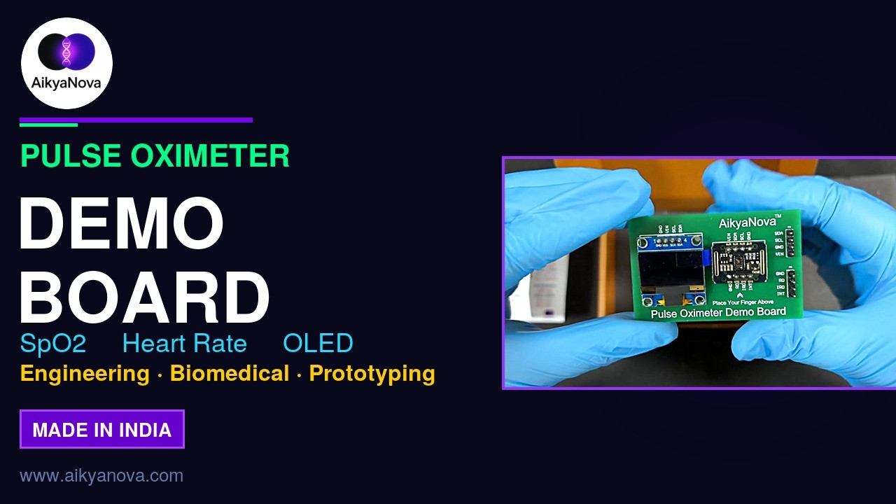 MAX30102 PPG SpO₂ Kit | Heart Rate & Blood Oxygen Demo Board