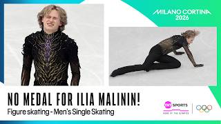 Ilia Malinin falls out of a medal spot after a disappointing display! 😔 | Winter Olympics 2026