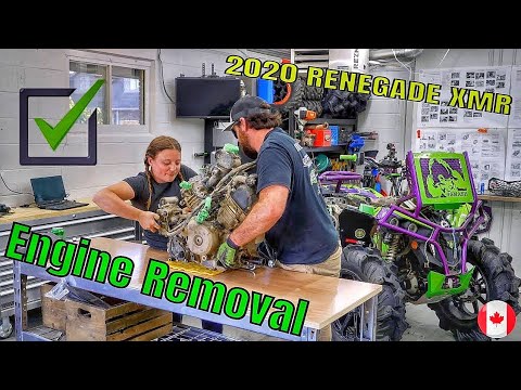 How To Remove A Can-Am Renegade Xmr 1000 Engine