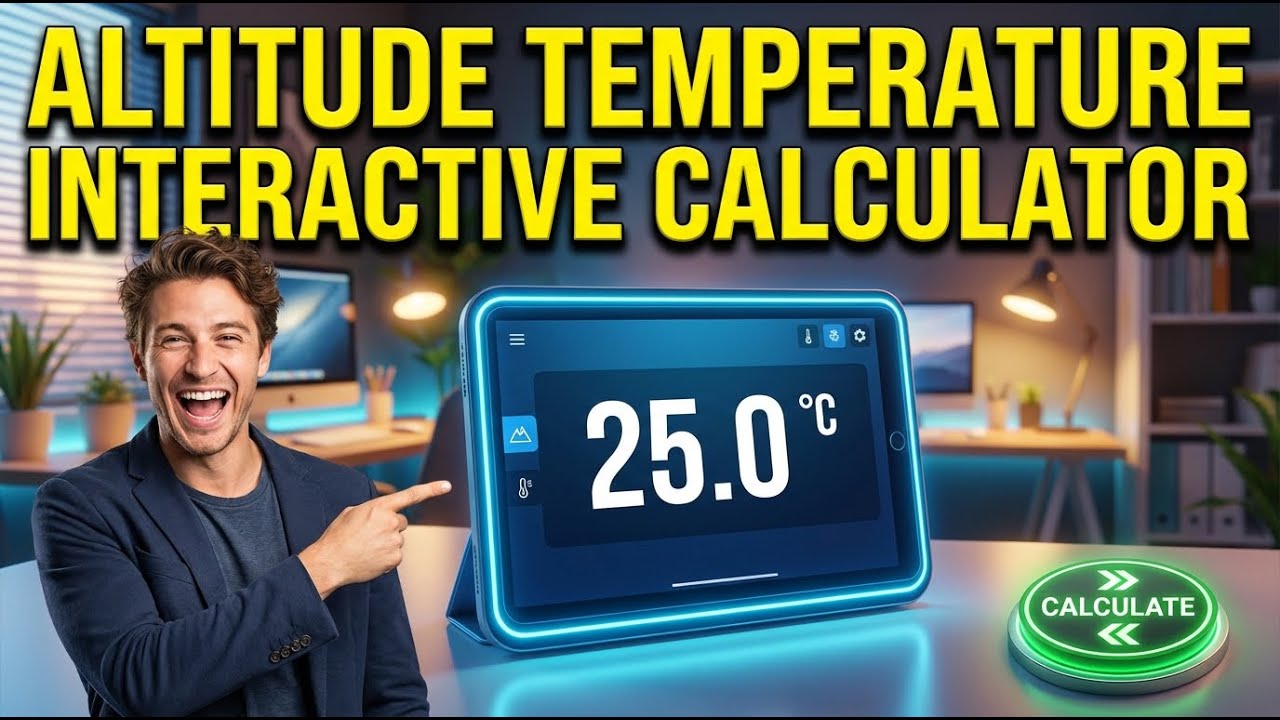 Altitude Temperature Interactive Calculator