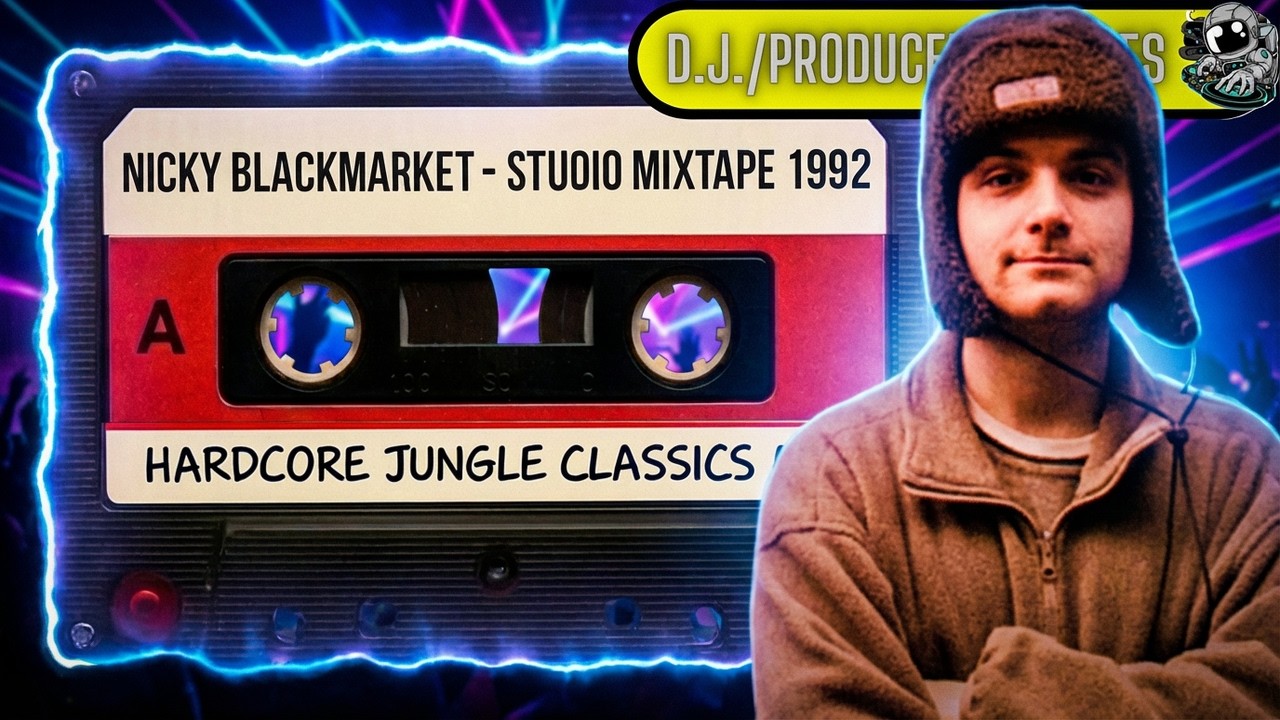 Authentic 1992 UK Rave Tape | Nicky Blackmarket Studio Mixtape Baby D The Prodigy