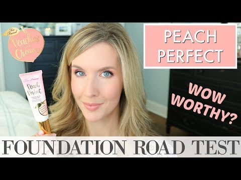 Too Faced PEACH PERFECT FOUNDATION REVIEW | WEAR TEST | Is it a Gimmick? | PEACHES AND CREAM Video