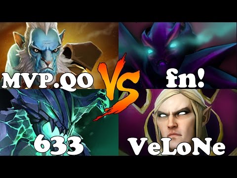 Dota 2 - QO And 633 VS fn! And VeLoNe - Ranked Match Gameplay