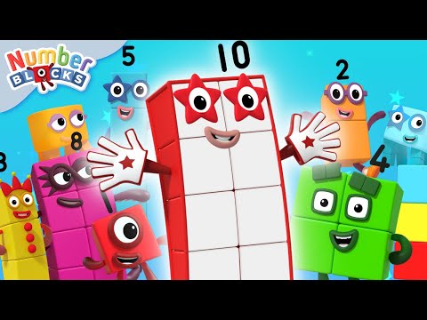 Counting with Colors! | Learn to count 12345 - math cartoons | @Numberblocks