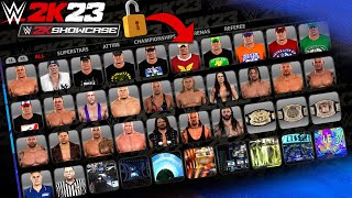 WWE 2K23 Showcase Mode - ALL possible UNLOCKABLES 