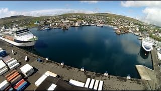 preview picture of video 'DJI Phantom and the Cruise ship in Torshavn Faroe Islands'