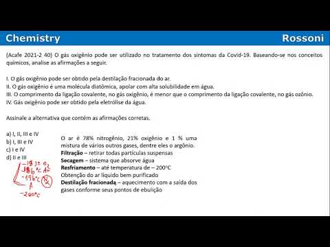 Acafe 2021-2 Medicina Q40 - Oxigênio