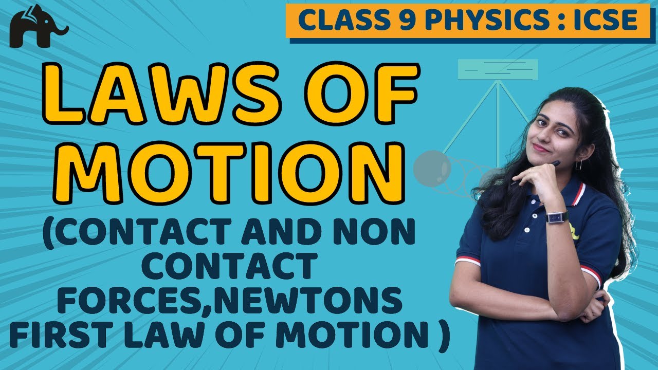 Laws of Motion Class 9 ICSE Physics | Selina Chapter 3 | Contact, Non-contact forces