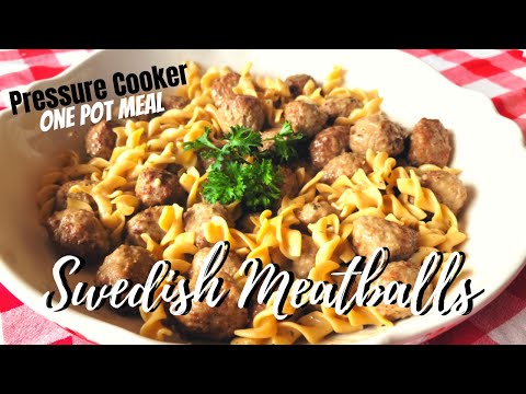 Swedish Meatballs in the NINJA FOODI || Pressure Cooker Meals