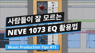 믹싱 팁 / 니브 1073 이큐 & 프리앰프 제대로 활용하는 방법 세가지 / Neve 1073 EQ and Preamp 3 Tips