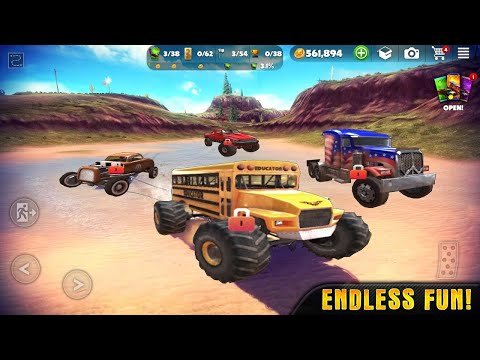 Offroad Legends 2 Extreme | ALL UNLOCK Maximus Rocket Car Educator Bus Truck Games For Kids