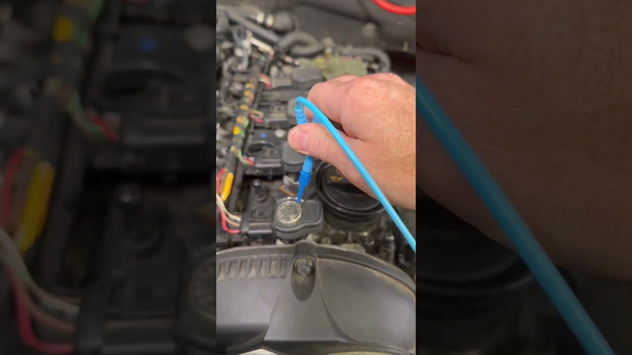 Quickly check ignition coil trigger and spark using the oscilloscope, a coin, and back probe.