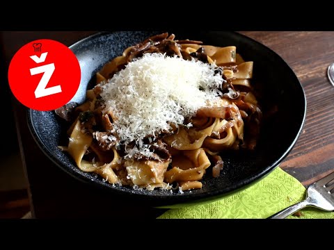 Recipe for the whole year: (fresh) pasta with dried mushrooms - wonderful!