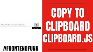 Copy to Clipboard jquery - web development tutorial