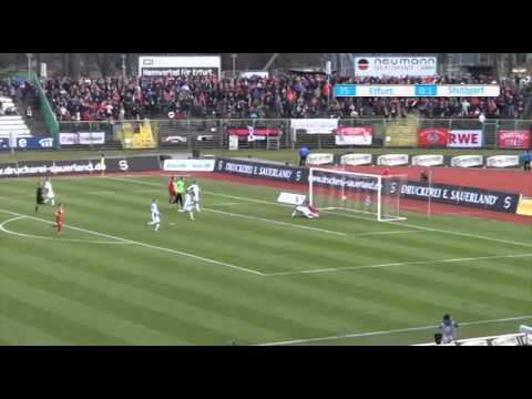 3. Liga, 21. Spieltag: FC Rot-Weiß Erfurt vs. SV Stuttgarter Kickers - Zusammenfassung (Die Ligen)