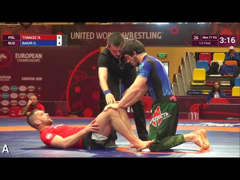 1/2 Men - 77 kg: N. TOMASZ (POL) v. G. BAGIR (RUS)