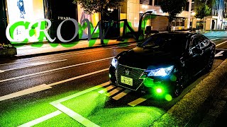 【210CROWN】洗車ついでに夜のドライブ/神戸ハーバーランドで動画撮影